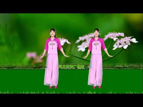 广场舞《爱在桃花园》甜甜的歌，美美的舞