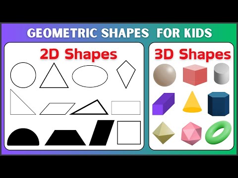 Learn Shapes Names in English | 2D & 3D Shapes for Kids | English Vocabulary | All Shapes