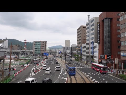 長崎駅前電停付近　2024.05.01撮影