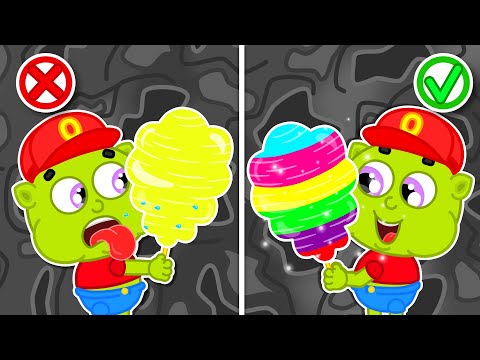 LionET | Healthy Food vs Junk Food Gummy Bears  | Cartoon for Kids