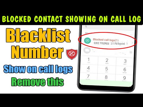 Blacklist No. Show on Call logs, how to remove | How To Remove Blacklist number