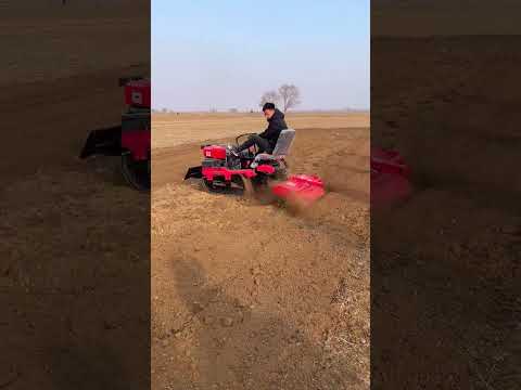 Who says one person can't handle a piece of land?#agricultural#agriculture #machinery#branch#nature