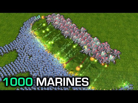 1000 Marines vs 50 Dehaka Guardians, who wins?