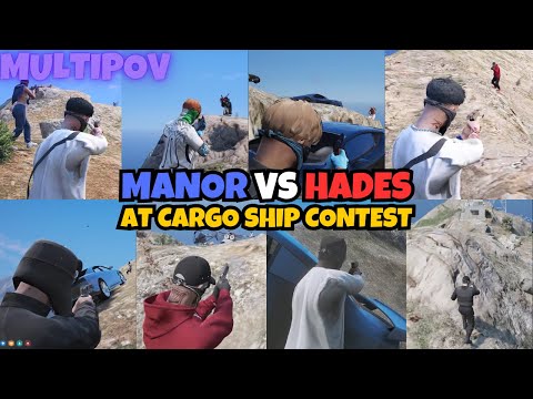 HADES Fight Manor For 3 Crates During Cargo SHIP At Mt. Gordo | MULTIPOV | NOPIXEL 4.0 GTA RP