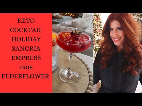 KETO COCKTAIL HOLIDAY NEW EMPRESS 1908 ELDERFLOWER