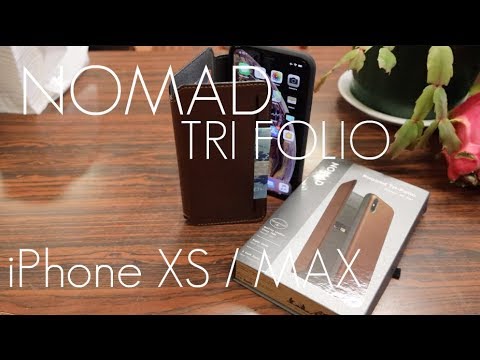 Nomad Leather TRI FOLIO Case - WALLET REPLACEMENT - iPhone XS / MAX