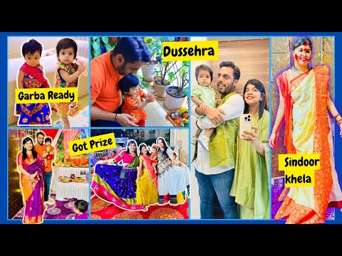 Vlog : Queen Of Tradition ! First time Sindoor Khela ! Kanya Bhojan ! Vijaydashmi !