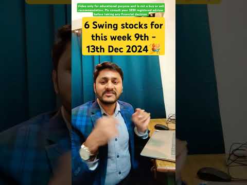 6 Best swing stocks for week#multibagger #stockinvestment #swingtrading #sharemarket #marketcrash