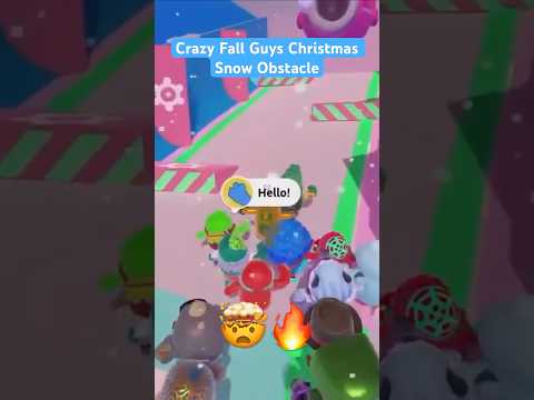 Falling Through a Crazy Christmas Obstacle Course!