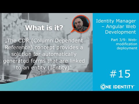 Identity Manager | Angular Web Development #15 | IMX Web CDR Framework 1/2 #9