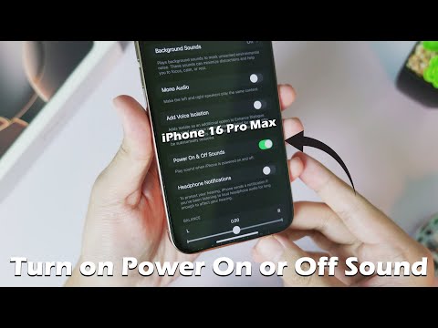 How to Turn on sound Power On & Off on iPhone 16 Pro Max