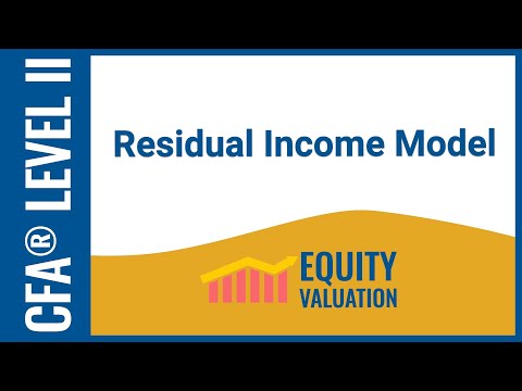 CFA® Level II Equity Valuation - Residual Income Model