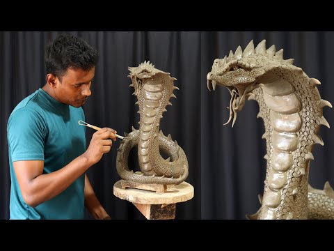 Dragon snake making with clay very easy | clay art