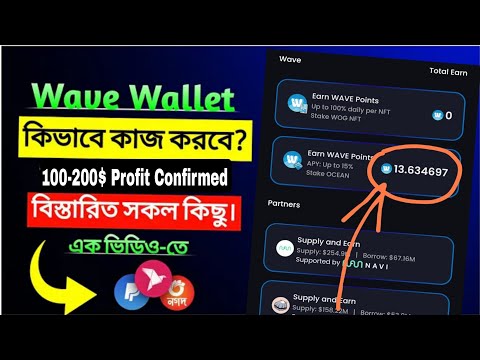 Earn from Wave Wallet 200$ Dollar Profit 🤑🤯Earn Money Online Project Wave Wallet Daily 5-10$ Easily🔥