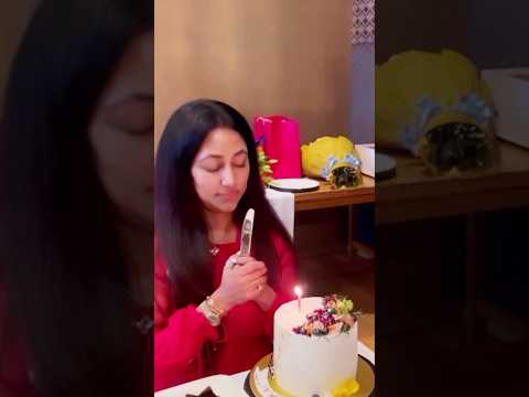 DBoss and Vijayalakshmi Darshan Cutting Cake on Her Birthday ❤️✨