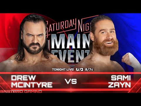 WWE 2K24 | Drew McIntyre VS Sami Zayn | Saturday Night Main Event