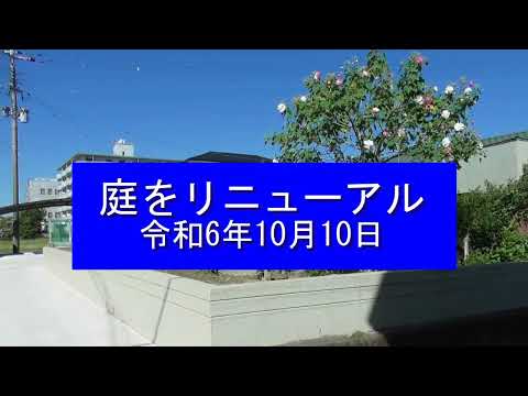 庭をリニューアル　令和6年10月10日