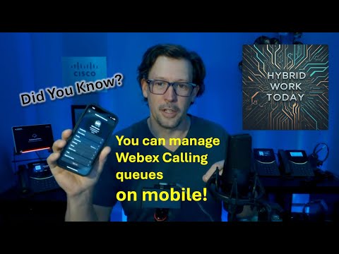 Using Call Queues on the Webex mobile app