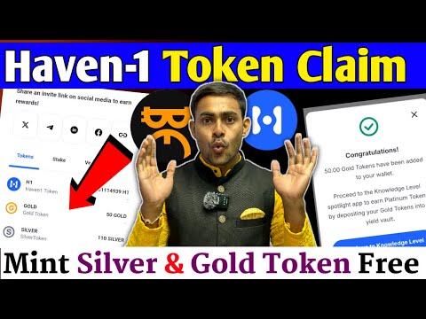 HAVEN-1 Token Claim-Haven Airdrop Silver & Gold Token Claim || Satoshi Mining Haven1 Flag I’d Mint