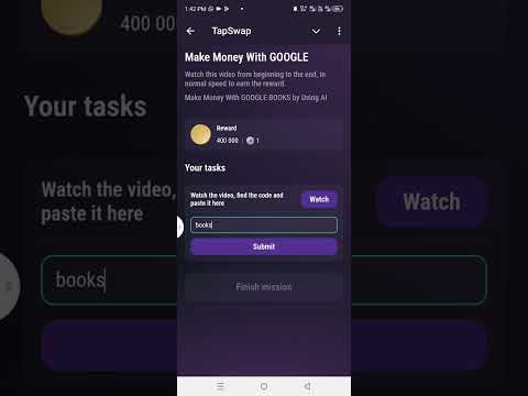 Make Money With Google tapswap video code #cryptocurrency #digitalcurrency #money #handcashapp