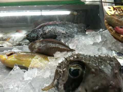 Okinawa Japan Fish Market Heiwa Dori