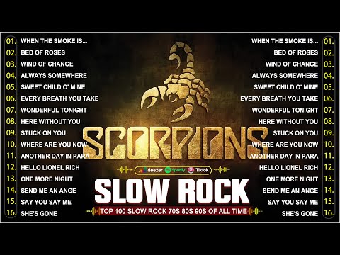 Slow Rock Songs 70s 80s Full Album 🎶 Scorpions, GnR, Bon Jovi, Metallica, John Denver, Dido...