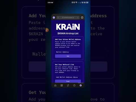 KRAIN AIRDROP GIVEAWAY | Submit your solana wallet