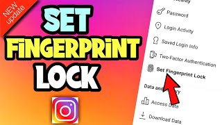 [NEW UPDATE] HOW TO SET FINGERPRINT LOCK IN INSTAGRAM