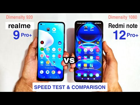 realme 9 pro plus 5G vs Redmi note 12 pro plus 5G Speed Test & Comparison | Dimensity 920 vs 1080