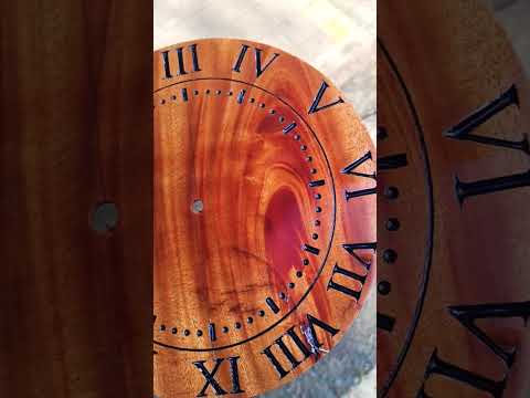 CNC wooden Clock #cnc  #clock #woodcarving #cncmachining #design