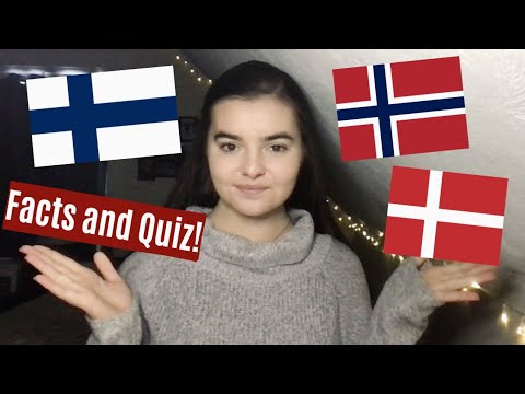 ASMR Whispering Facts and Trivia Questions about Norway, Denmark, and Finland | Countries #26-28