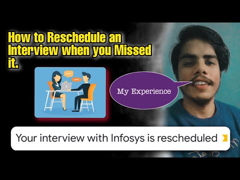 How to Reschedule an Interview when you Missed it ( My Experience ) | Follow these Steps!