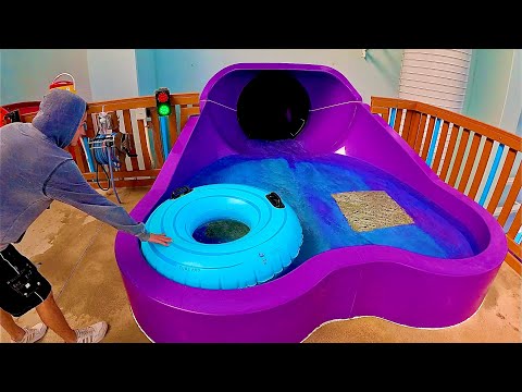 The Flying Saucer Waterslide at Kalahari Indoor Waterpark Round Rock