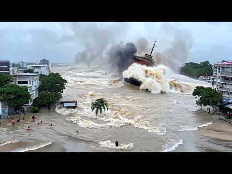 Waves are Rolling in on Philippines! Storm Yagi causes massive flooding. Typhoon Enteng. EntengPH