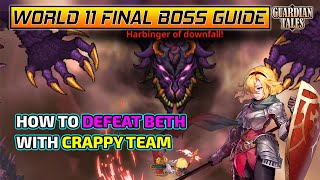 Beth Boss Fight All 3 Phase Made Easy | Guardian Tales