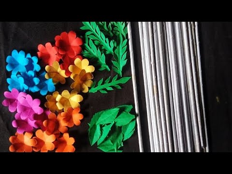 diy easy and beautiful Wall hanging #paper#wallhanging #homemade #homedecor #craftideas#youtube..."