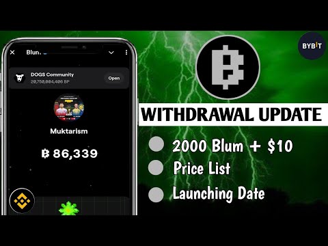 Blum Withdrawal Update || Earn 2000 points and $30 On Blum