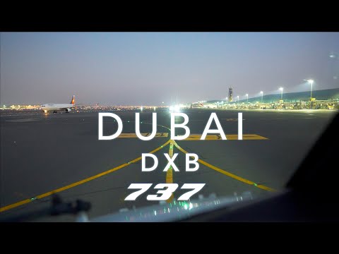 DUBAI | BOEING 737 TAKEOFF 4K