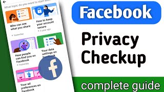 Facebook Privacy Checkup 2024 || Facebook change Privacy settings🤫