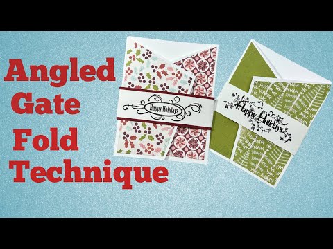 FUN FOLD!  Quick and easy Christmas Cards #funfoldcards #easycardmaking