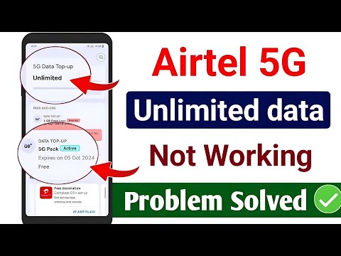 Airtel 5G unlimited data not working problem | How to use airtel 5g free unlimited data || 2024