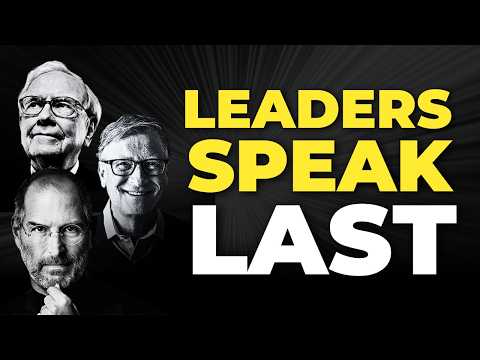 Leaders Speak Last - The Daily Dose | Video 471