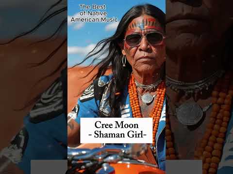 Cree Moon - Shaman Girl Short/Native American Music/ #Shorts  #tribalmusic #nativeamericanflute