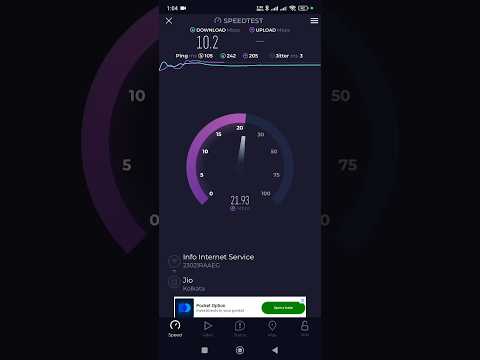 info internet service speed test jio Kolkata server