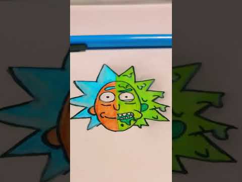 Drawing Rick from Rick And Morty #shorts #kids