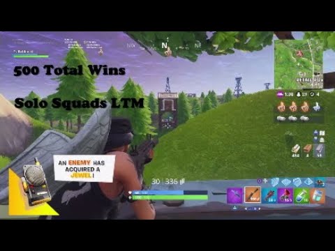 500th Total Win On Fortnite Battle Royale (Solo Squad)