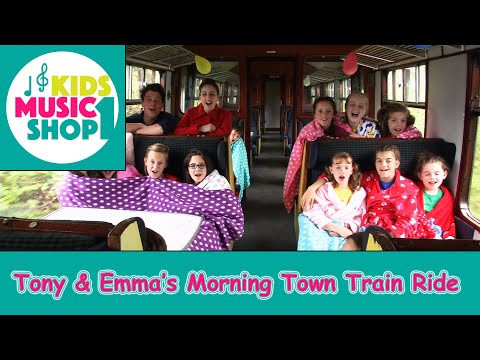 Tony, Emma and the kids 'Morning Town' train journey.