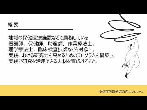 2025年度 保健学実践研究力向上プログラム 紹介