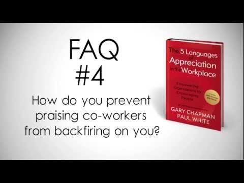 FAQ #4: "How do you prevent praising co-workers from backfiring on you?"