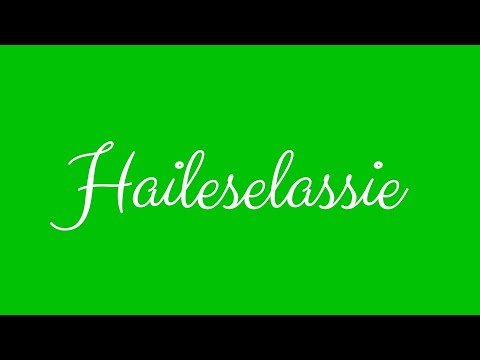 ✎ Haileselassie ✎ English Cursive Handwriting Tutorial